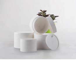 300pcs/lot 30g 30ml PP White Face Cream jars with bright smooth surface, plastic empty cosmetic container, Mask Container