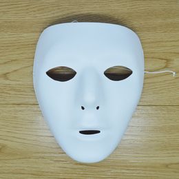 Hand Painting DIY Plain White Masks Women Men Thicken Paper Pulp Full Face Mask for Christmas Wedding Birthday Decoration