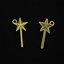 171pcs Zinc Alloy Charms Antique Bronze Plated magic wand Charms for Jewelry Making DIY Handmade Pendants 25*13mm