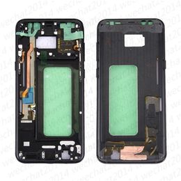 50PCS OEM Metal Middle Bezel Frame Case for Samsung Galaxy S8 Plus G955 G955P G955f Housing with Side Buttons free DHL