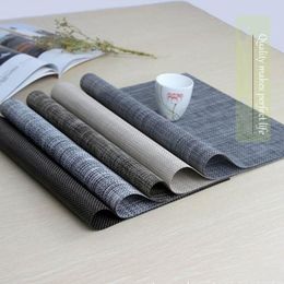 8 Color Placemats PVC Table Mats Placemat Non-Slip Washable Place Mats Heat Resistant Kitchen Tablemats for Dining Table