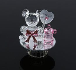 K5 Crystal Bear Nipple Baptism Baby Shower Souvenirs Party Christening Giveaway Gift Wedding Favours and Gifts For Guest SN1230