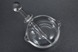 high quality Clear glass Ashtray Smoking Accessories Oil Bowl Rich Style Wax Dish Oil Containers Glass Cup For Bongs