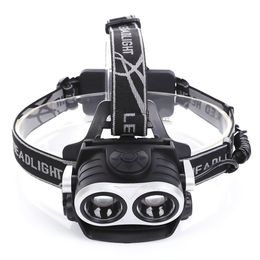High-quality aviation 6063 aluminum alloy USB Rechargeable Bicycle Head Wear Light Headlamp Flashlight 400 lumens lamps