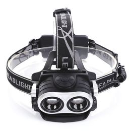 High-quality aviation 6063 Aluminium alloy USB Rechargeable Bicycle Head Wear Light Headlamp Flashlight 400 lumens lamps