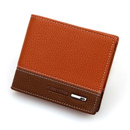 Fashion Mens Leather Wallets Money Clips Card Cases - Slim Minimalist Front Pocket Wallets Excellent Credit Card Protector for Men Classic