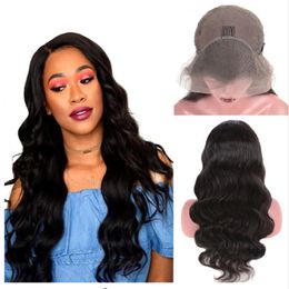 Brazilian Body Wave Lace Front Human Hair Wigs For Women PrePlucked Natural Hairline 13*4 Lace Part Remy Hairs Wig Black