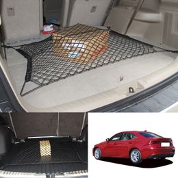 For Lexus Series IS Car Auto vehicle Black Rear Trunk Cargo Baggage Organizer Storage Nylon Plain Vertical Seat Net