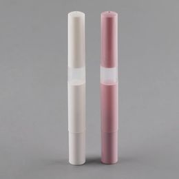 3ML White/Pink Plastic Twist Up Pen, Portable Dail Up Pen, Disposable Lip Gloss/Lip Oil Pen,Eyelash Growth Fluid Container F452