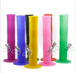 The New Pipe Folding Soft Water for Fire Pot of Environmental Protection Silicone Colour Smoking Set