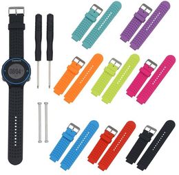Replacement Silicone Watchbands Wrist Strap for Garmin Forerunner 220 230 235 630 620 735XT Watch Strap With Pins & Tools