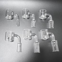 Domeless Quartz banger 2mm thick quarts banger nail male female clear joint quartz nails banger 45/90 degree 10mm 14mm 18mm