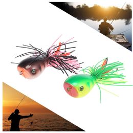 Artificial 3D Frog Lure Hard Fishing Bait with a double layers design and ABS plastic is adopted, durable and portable