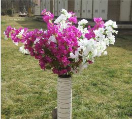 Artificial flowers big Cherry blossom 46Inch /120 cm long Bougainvillea speetabilis can be used to decorative wedding garden and mall SF011