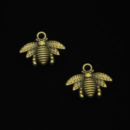 109pcs Zinc Alloy Charms Antique Bronze Plated bumblebee honey bee Charms for Jewelry Making DIY Handmade Pendants 21 16mm271f