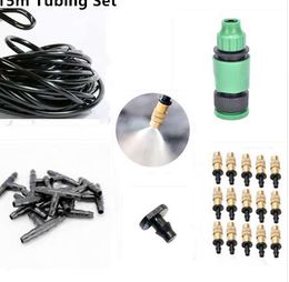 15m Tubing +15pcs Garden DIY Automatic Micro Drip Irrigation System Garden Self Watering Kits with Adjustable Dripper BC03