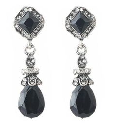 new hot Style European and American vintage with simple diamond earrings and earrings with simple diamond earrings
