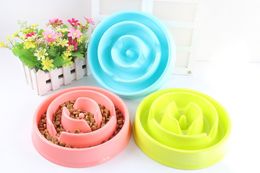 Anti Choke Pet Dog Feeding Food Bowls Puppy Slow Down Eating Feeder Dish Bowel Prevent Obesity Dogs Supplies 20.5*19.5*4cm