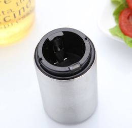 Magnetic Automatic Bottle Opener Stainless Steel Push Down Wine Beer Openers Practical Kitchen Accessories