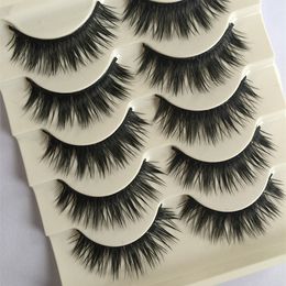 C￭lios falsos longos grossos 20 estilos beleza preto maquiagem colorida longa n￡utal lastes de olho artesanal Moda 5 pares extens￣o