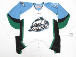 Cheap Custom ALASKA ACES ECHL BLACK Ice Hockey Jerseys PRO CCM HOCKEY JERSEY  From Cgz111623, $26.12