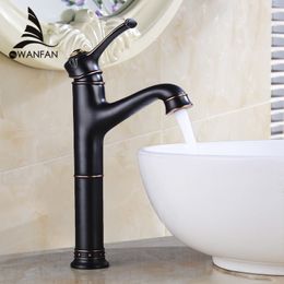 Basin Faucets Black Colour Wash Basin Tap Bathroom Faucets Sink Tap Chrome Water Gold Faucet for Bathroom Mixer Crane WF-18045