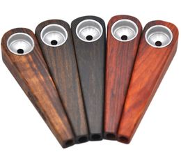 Wooden Smoking Pipes Cigarette Tobacco Pipe Wood Hand Pipe 17mm for Herbal Pipe Accessories Tool Tube Oil Rigs Philtres