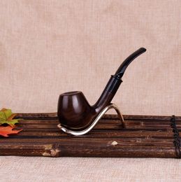 Sandalwood heavy pipe man portable removable hammer, bent pipe, old-fashioned smoking set.