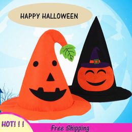 Halloween decorating party items pumpkin hat Wizard witch hat pointed hat corner