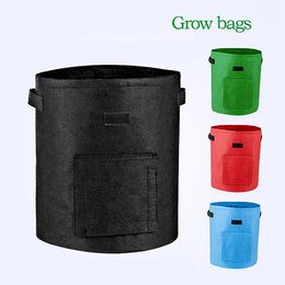 Potato Vegetable Planter Grow Bag Round Aeration Waterproof Non-Woven Fabric Pots Sweet Potato Planter with Access Flap and Handles