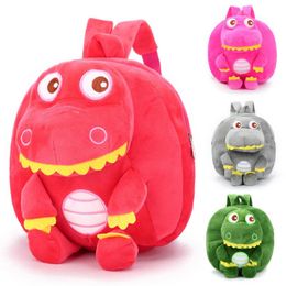 New Cool Dinossauro Mochilas De Pelúcia Para Meninos Bonecas de Pelúcia Brinquedos Macios Crianças Mochila Mochila Mochilas Escolares