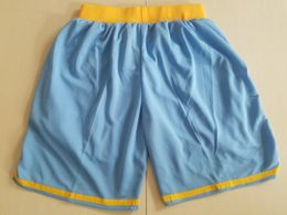 2018 New Team Baseketball Shorts Running Sports Clothes Sky Blue Color Size S-XL Mix Match Order High Quality