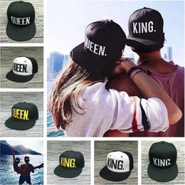 Embroidery King Queen Letters Baseball Caps Fashion Lovers Couples Hip Hop Snapback Hats Valentine's Day Gifts