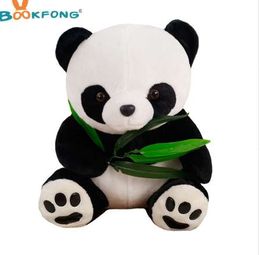 NEW 30CM Lovely Holding Bamboo Panda Plush Toys Chinese National Treasure Pandas Dolls Friend Gifts