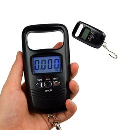 Mini Hanging Electronic Scale Pocket Portable 50kg LCD Digital Hanging Luggage Weighting Fishing Hook Scale W8288