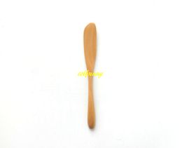 100pcs/lot Fast shipping 15*2.3cm Natural wood cheese knife wooden bread butter spatula butter knife