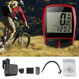 Wireless LCD Cycling Bike Bicycle Cycle Computer Odometer Speedometer Waterproof Back Light waterproof wired cycling computer