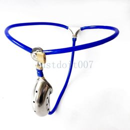 New Design Male Chastity Belt Device Invisible Pants Stainless Steel Cock Cage #R54