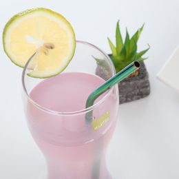 1PC Long Multicolour stainless steel straw Drinking For 20 Oz/30 Oz Cups airlock metal straw paille inox reusable mate