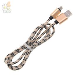 Ultra Durable Nylon Braided Wire Metal Data Sync Charging Data Micro USB coble Cable for Samsung Huawei 1m 3ft 2m 6ft 3m 10ft 300pcs
