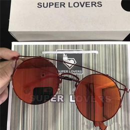 Super Lovers SL 035 Sunglasses High Quality Brand Designer Fashion Women Brand Designer Glasses Retro Style UV Protection With Original Box