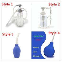 4 Styles Choose Anal Douche Cleaner Enema Anal Vagina Wish Cleaning Kit, Anal Sex Toys , Enema Bottle Pump Enema Bag Sex Product