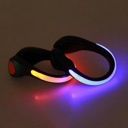 Outdoor Luminous Safety Night Running Shoe Clips Cycling Bicycle Bike LED Outdoor Sports Warning Lamp Safety Light