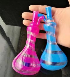 new Coloured Striped Vase Pot ,Wholesale Bongs Oil Burner Pipes Water Pipes Glass Pipe Oil Rigs Smoking