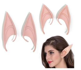 Mysterious Elf Ears fairy Cosplay Accessories Latex Soft Prosthetic False Ear Halloween Party Masks Cos Mask