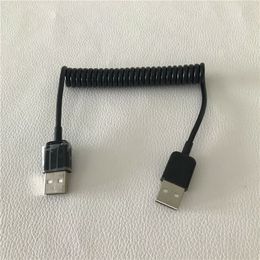 USB 2.0 Type A Male to Male Extension Curl Spring Unique Computer Draftability Short Cable 80cm