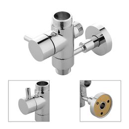 3 ways T-adapter Diverter Valve Water Pipe Switching Valve Faucet Accessor E00917