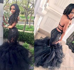 African Black Girls Prom Dress Dubai Arabic Lace Long Backless Formal Holidays Wear Graduation Evening Party Gown Custom Made Plus Size