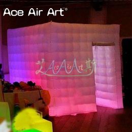 Affordable White Portable Inflatable Single Side Door Photo Booth Party Tent Designed for Indoor and Outdoor Use