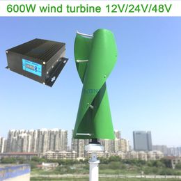 12v generators UK - Maglev wind turbine 600w 12v 24v 48v vertical axis wind generator with 12v 24v AUTO MPPT controller for home use